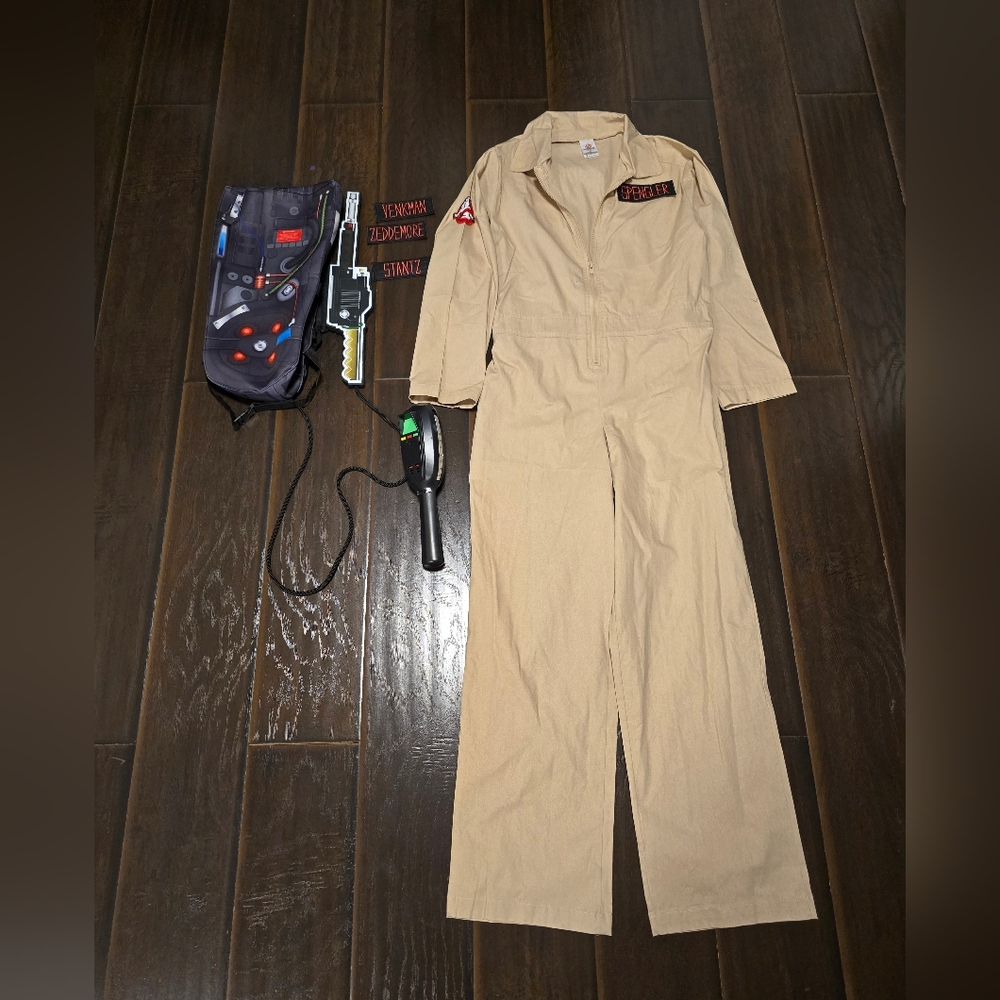 Kids deluxe Ghostbusters costume xl spengler venkman stantz zeddemore backpack